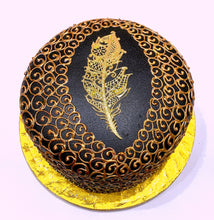 Load image into Gallery viewer, Feather Me Gold - Sari Cakes
