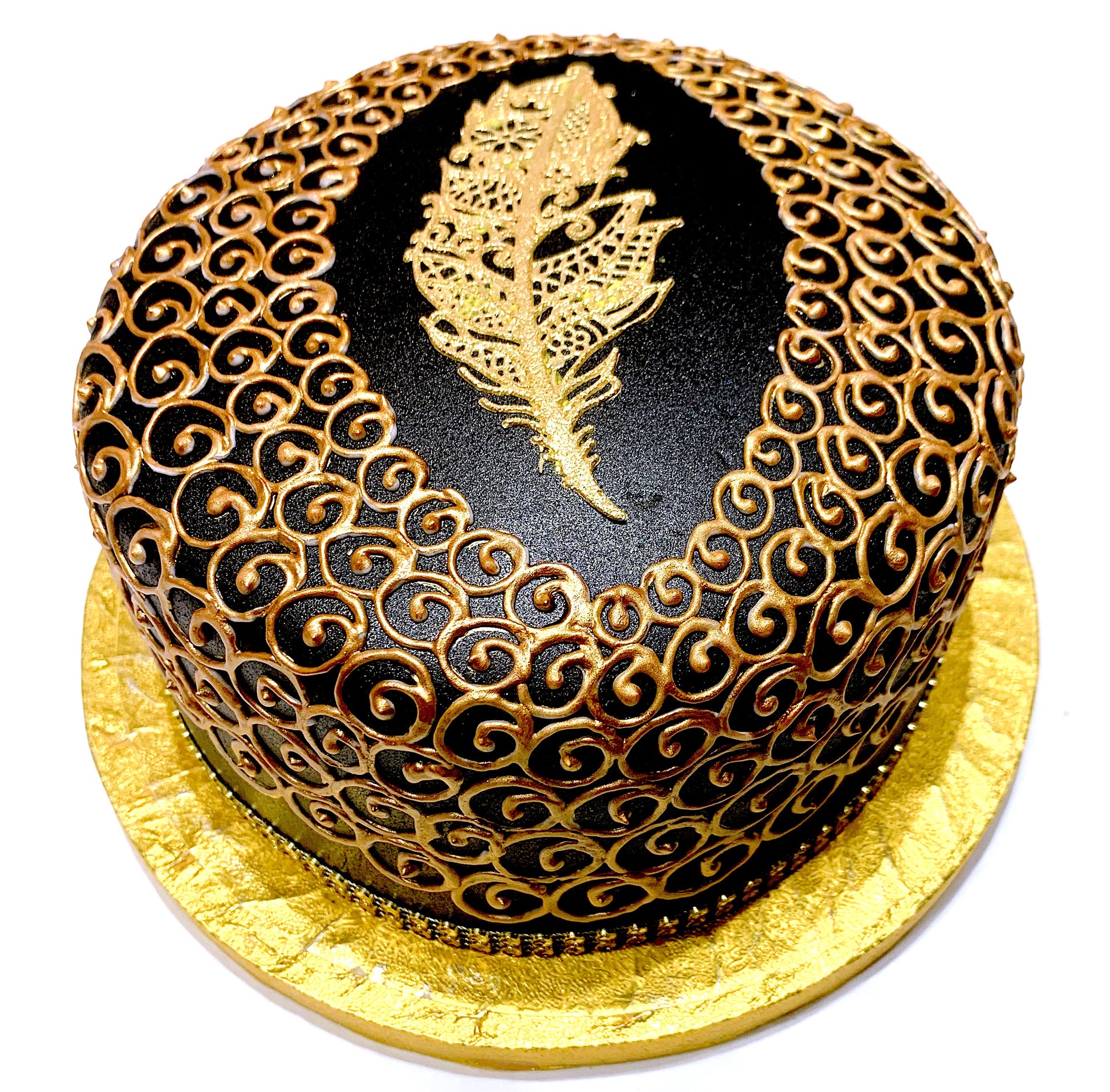Feather Me Gold - Sari Cakes 