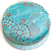 Load image into Gallery viewer, Baby Blue - White Gold - Sari Cakes 